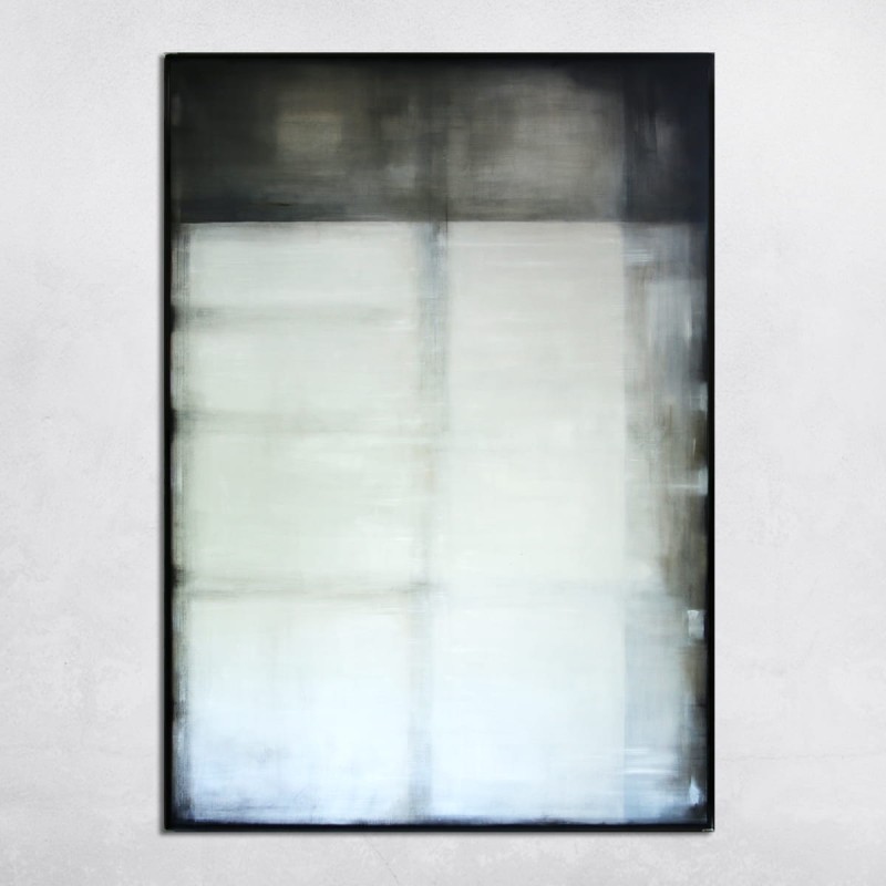 obraz olejny - Biel i heban I, format 170x120cm, dostępny