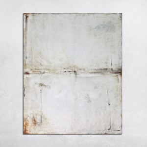 obraz olejny - Biel i beż II, format 110x90cm, oprawiony w metalową ramę, dostępny