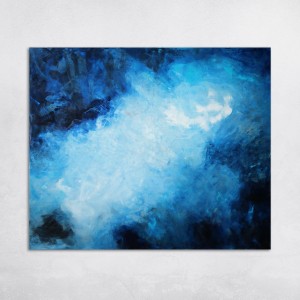 obraz olejny - Atrament i srebro II, format 100x120cm, dostępny