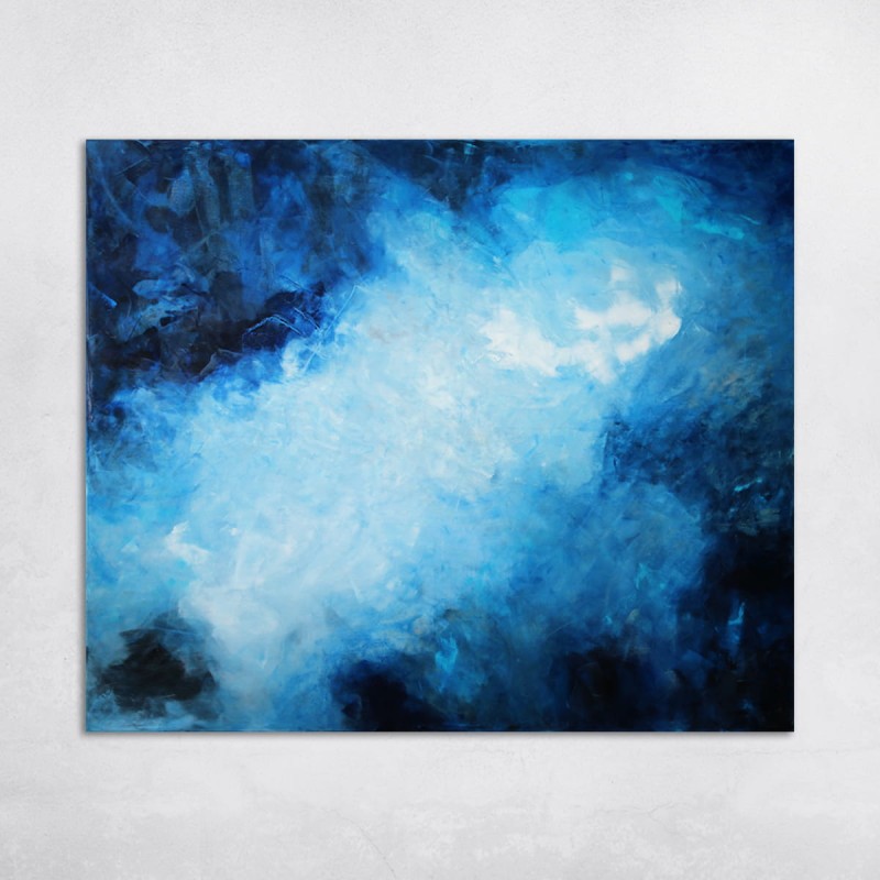 obraz olejny - Atrament i srebro II, format 100x120cm, dostępny