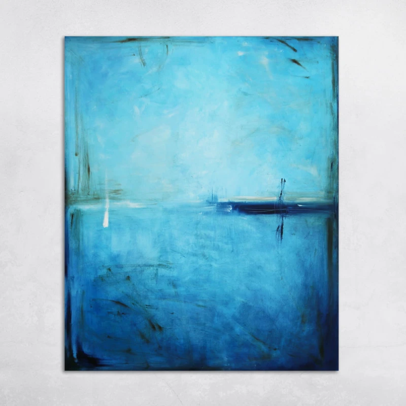 obraz olejny - Błękit XII, na zamówienie