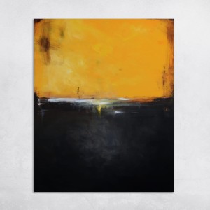 obraz olejny  -  Szafran i grafit II, na zamówienie