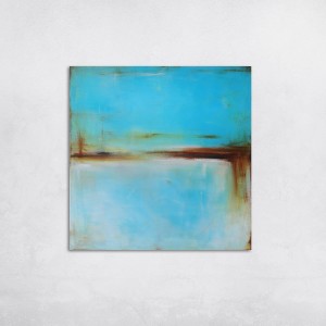 obraz olejny - Miedź i turkus V, na zamówienie