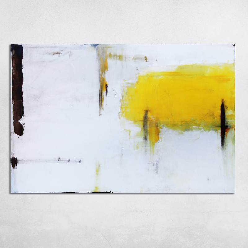 obraz olejny - Heban i Żółty I, na zamówienie