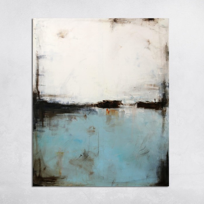 obraz olejny - Błękit i Biel V, na zamówienie