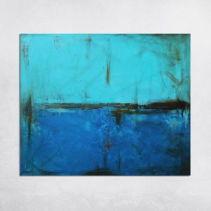 obraz olejny - Turkus i Błękit III, na zamówienie