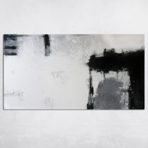 obraz olejny - Szaro czarny I, na zamówienie