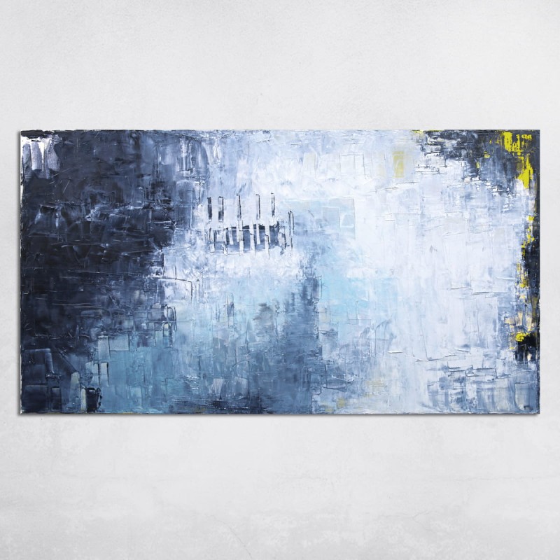 obraz olejny - Niebieski IX, na zamówienie