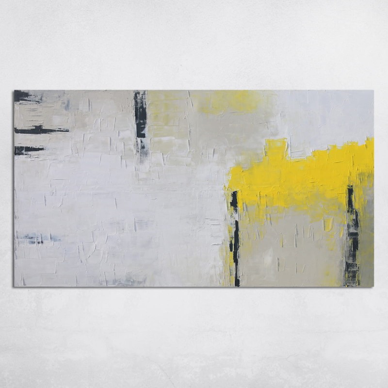 obraz olejny - Żółty II, na zamówienie