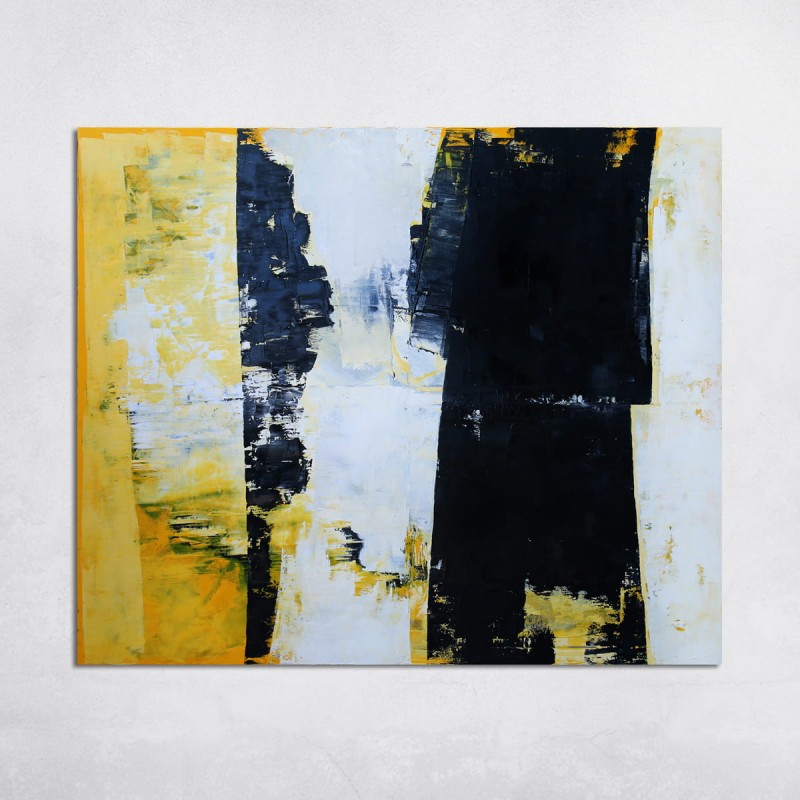 obraz olejny - Żółty VI, na zamówienie