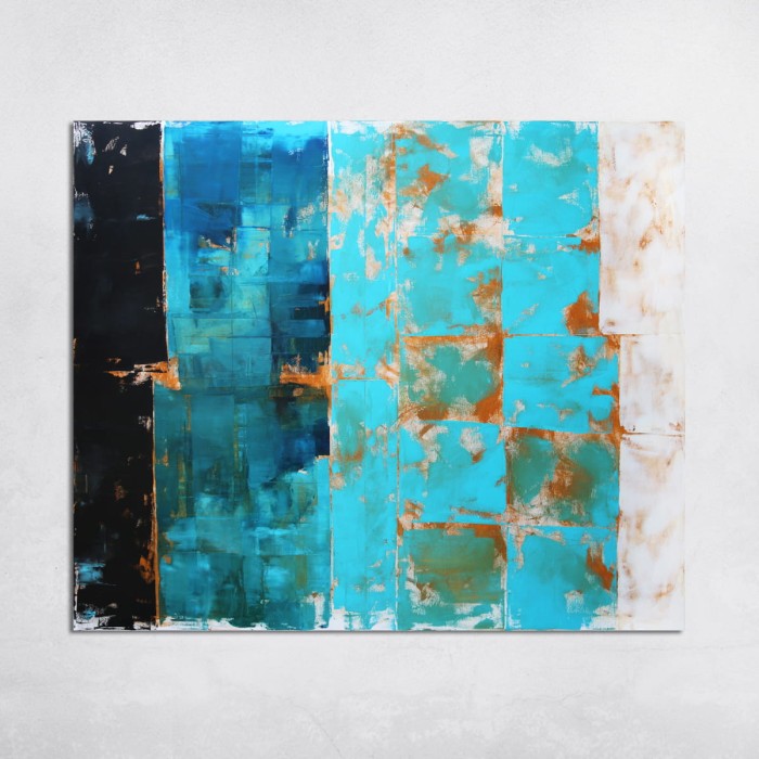 obraz olejny - Błękit IX, na zamówienie