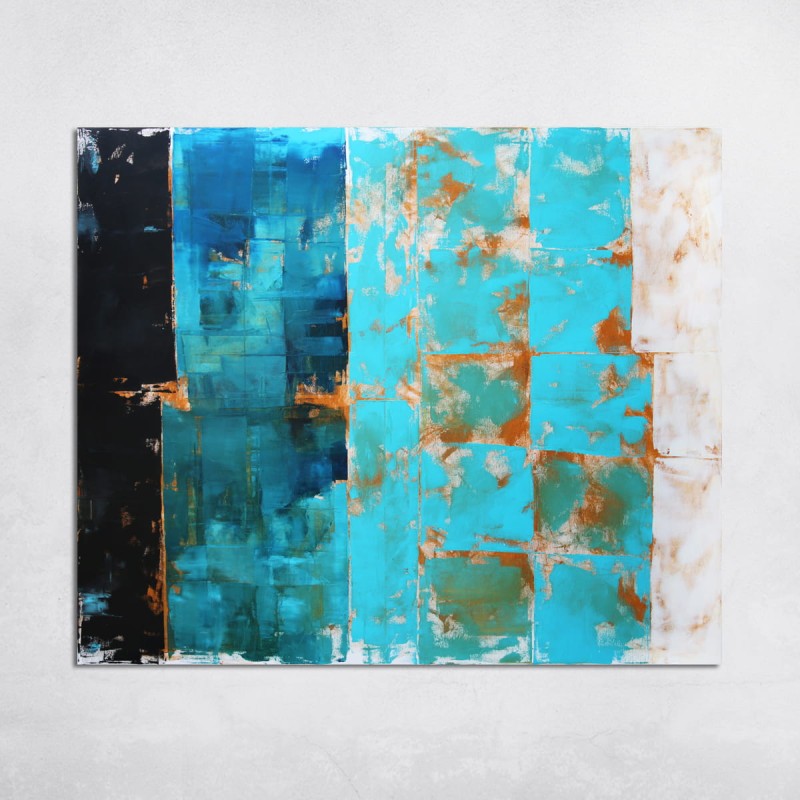 obraz olejny - Błękit IX, na zamówienie