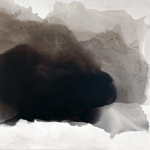 Akrylowy obraz w sepii, format 110x150cm, pokazany detal