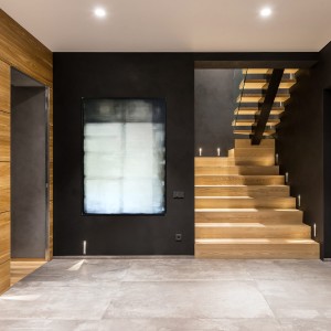 obraz olejny - Biel i heban I, format 170x120cm, duży obraz idealny do przestrzeni publicznej