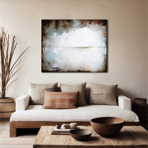 obraz olejny - Błękit i siena IV