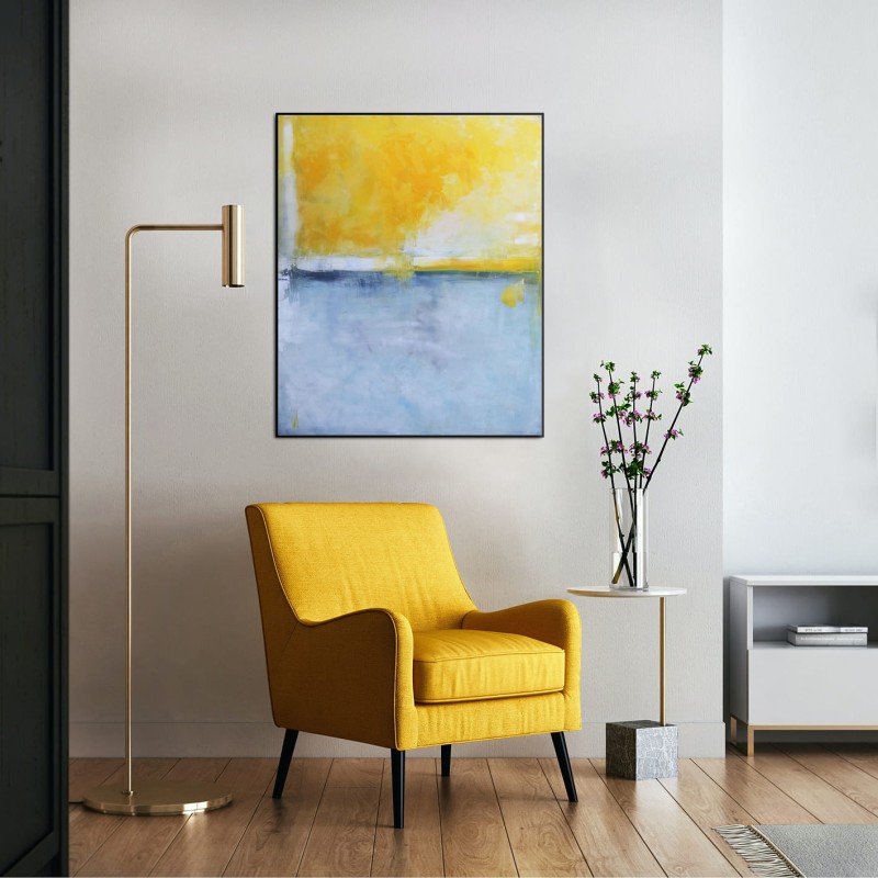 żółty obraz do salonu