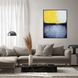 żółty obraz do salonu