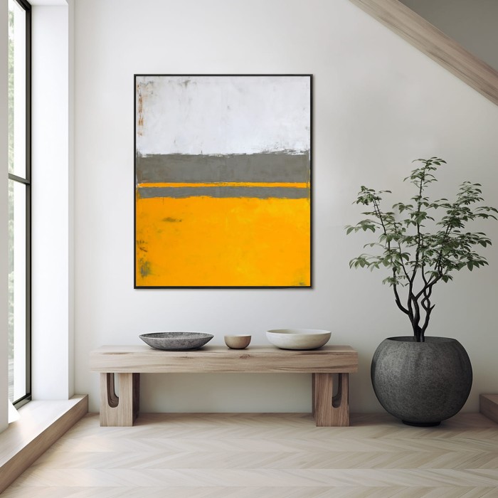 żółty obraz do mieszkania