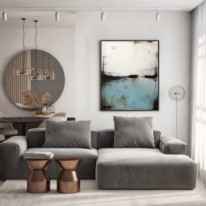 błękitny obraz do salonu