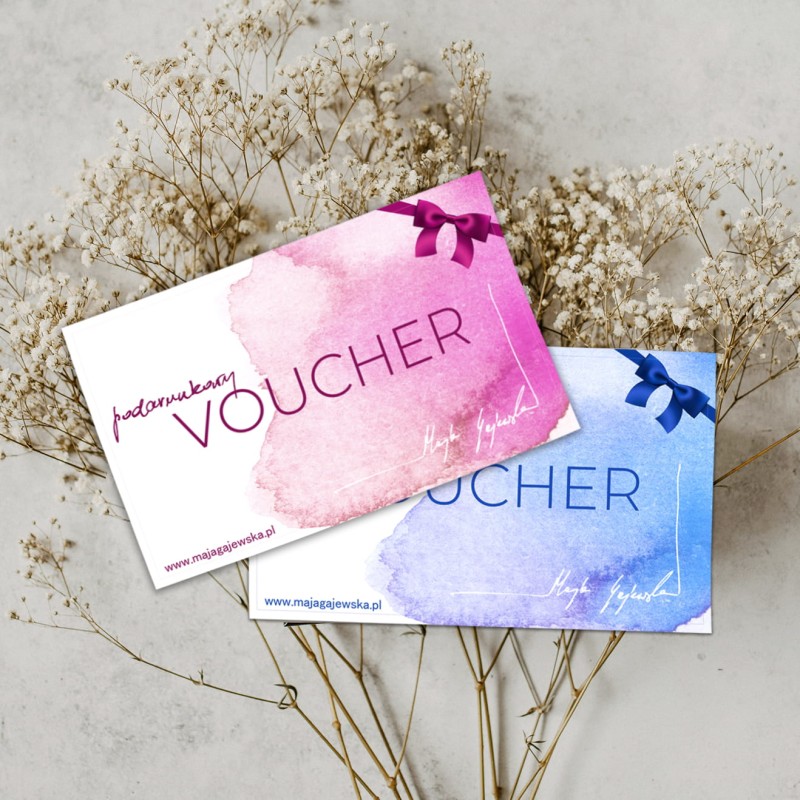 Voucher podarunkowy 800zł upoważnia do zakupu na wybraną kwotę produktów za sklepu autorskiego www.majagajewska.pl