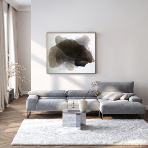 Obraz w formacie 120x100cm wpisuje się w nowoczesne minimalistyczne wnętrza