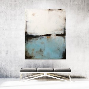 obraz olejny - Błękit i Biel V