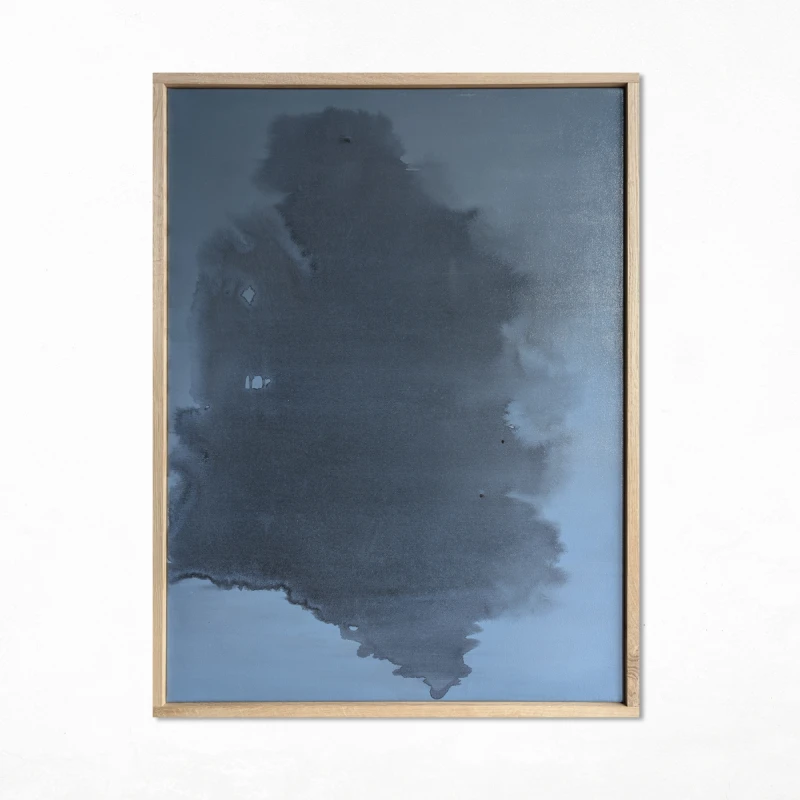 obraz akrylowy - Synergia 4, format 80x60cm, oprawiony w dębową ramę