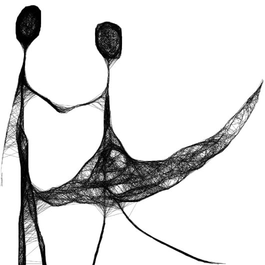 Autorska grafika nr 86 - para - detal