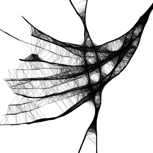 kobieca grafika nr 83 - abstrakcyjna postać, detal