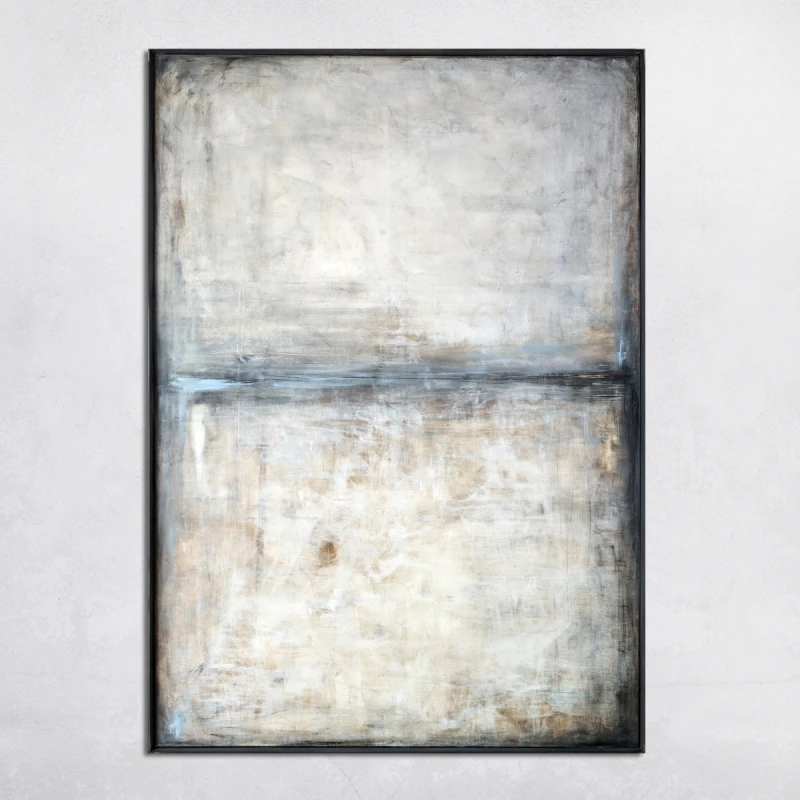 obraz olejny - Szary i beż I, format 170x120cm - dostępny