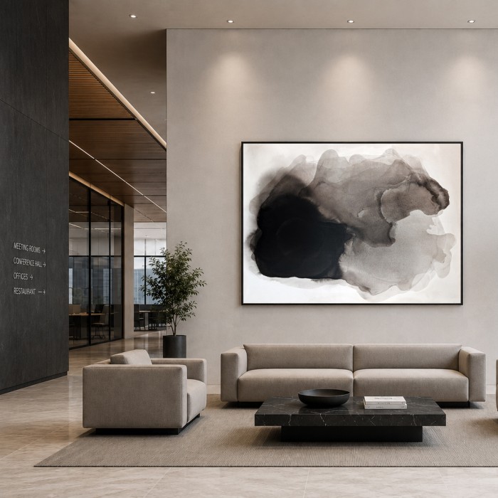 Obraz w formacie 110x150cm idealny do firmowego lobby