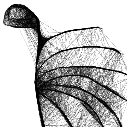 Autorska grafika nr 70 - anioły, detal