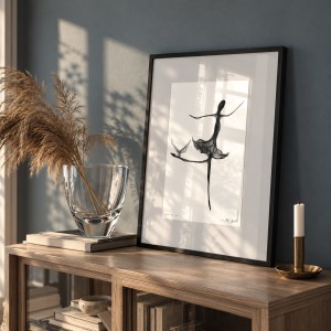 Grafika doskonale wpisuje się w salon