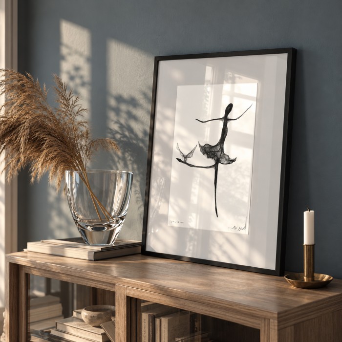 Grafika doskonale wpisuje się w salon
