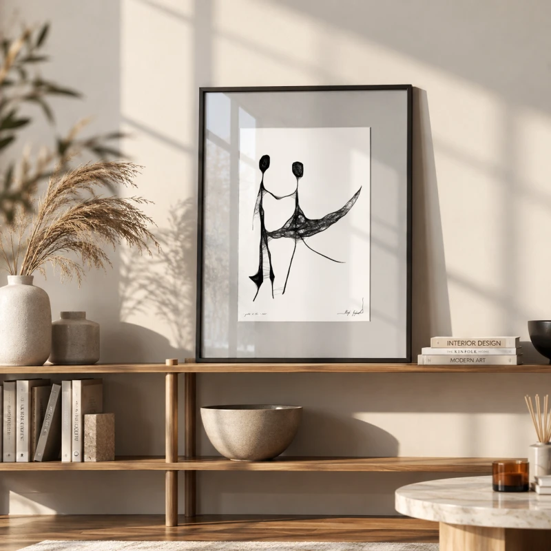 Elegancka grafika z parą