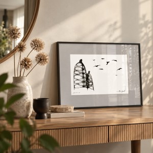 Abstrakcyjna grafika do salonu