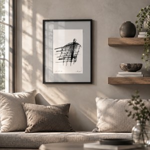 Minimalistyczna grafika w prezencie dla mężczyzny