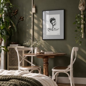 Minimalistyczny portret kobiety