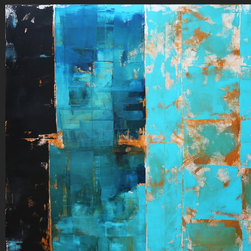 obraz olejny - Błękit IX