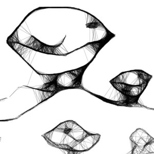 Autorska dziecięca grafika nr 5 - kurki, detal