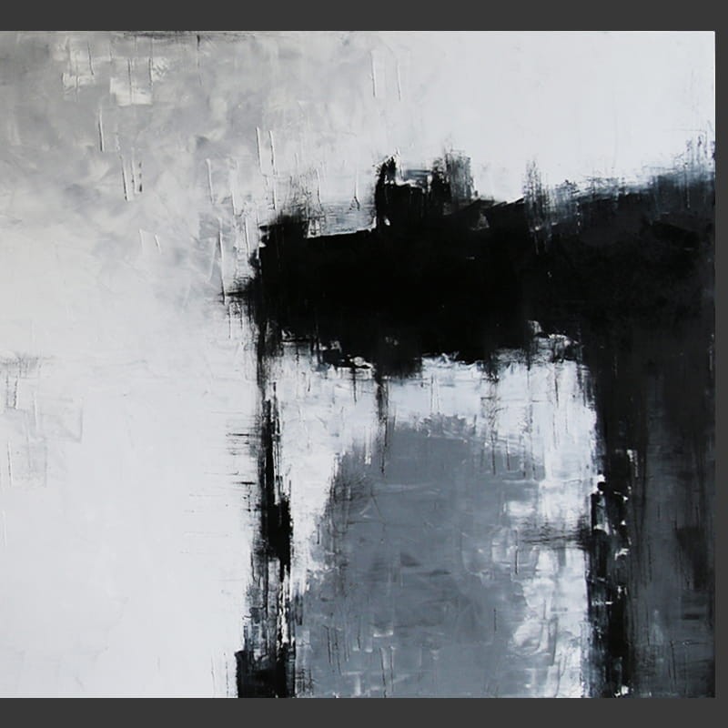 obraz olejny - Szaro czarny I