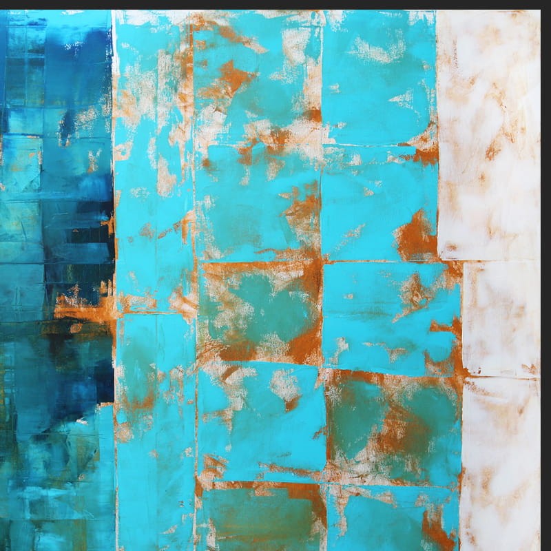 obraz olejny - Błękit IX