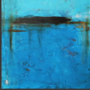 obraz olejny - Turkus i Błękit II