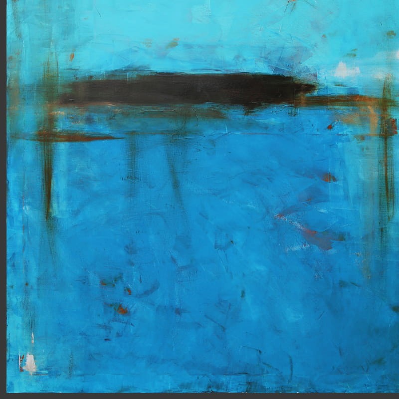 obraz olejny - Turkus i Błękit II