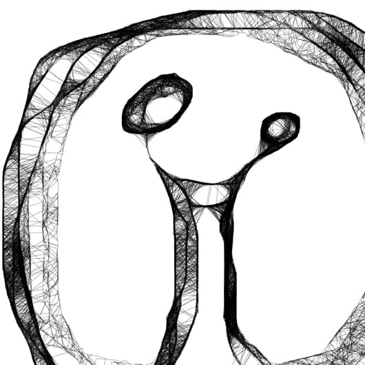 minimalistyczna grafika nr 78 - para, detal