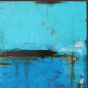 obraz olejny - Turkus i Błękit II