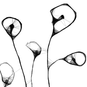 Autorska grafika nr 9 - maki, detal