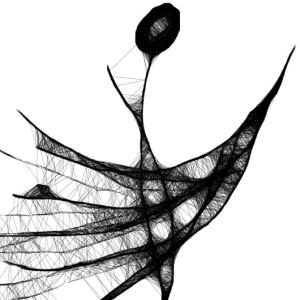 kobieca grafika nr 83 - abstrakcyjna postać, detal