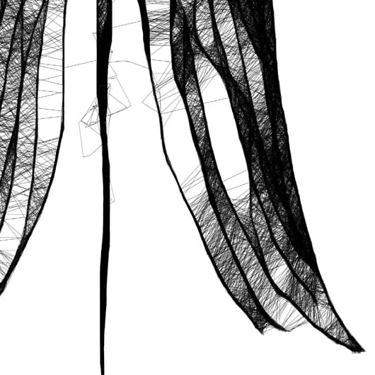 Autorska grafika nr 128 - Anioł - detal