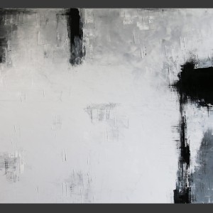 obraz olejny - Szaro czarny I